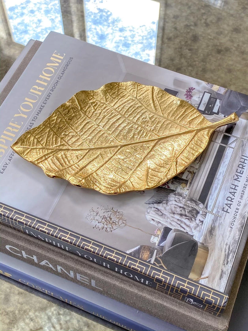 Inspire Me! Home Decor Metal Leaf Tray (2 Sizes) 5 Inspire Me! Home Decor Metal Leaf Tray (2 Sizes)