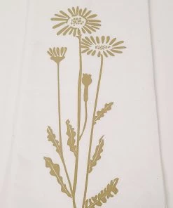 Inspire Me! Home Decor Decorative Tea Towel (4 Styles) Gold