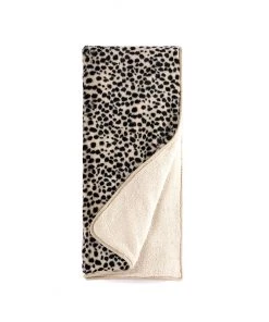 Inspire Me! Home Decor Leopard Faux Fur Cozy Throw