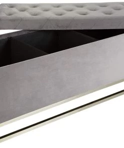 Inspire Me! Home Decor Jessica Storage Bench (2 Colors) Gold