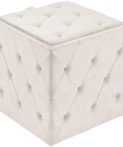 Inspire Me! Home Decor OTTOMANS Genevieve Storage Ottoman (3 Colors)