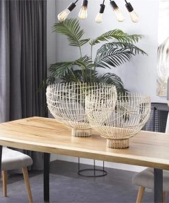 Inspire Me! Home Decor Oversized Gold Wire Bowls (Set Of 2)