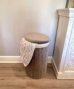 Inspire Me! Home Decor Lydia Pleated Hamper (3 Colors)