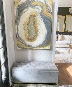 Inspire Me! Home Decor Jessica Storage Bench (2 Colors) Gold