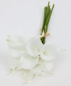 Inspire Me! Home Decor 12" White Calla Lily Bundle Floral Stems