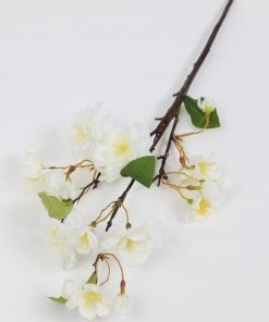 Inspire Me! Home Decor 18" Cherry Blossom Stem - White