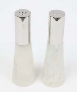 Inspire Me! Home Decor Set Of 2 Marble Salt & Pepper Shakers (2 Colors)