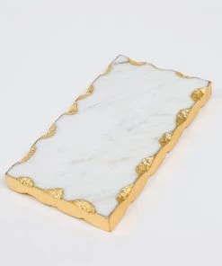 Inspire Me! Home Decor Mini Rectangular Marble Tray (2 Colors)
