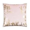 Cloud9d Asra - Mauve Velvet Pillow W/ Shiny Gold Foil Print - 20" X 20" PILLOWS, RUGS, & THROWS