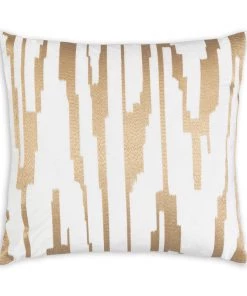 Cloud9d Becca Ivory Gold Pillow - 20" X 20"