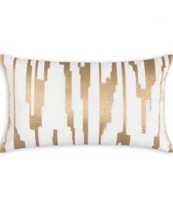 Cloud9d PILLOWS, RUGS, & THROWS Becca Ivory Gold Pillow - 14" X 20"