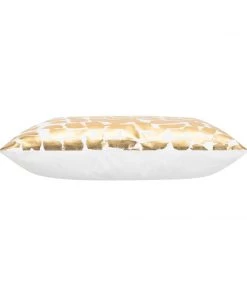 Cloud9d PILLOWS, RUGS, & THROWS Becca Ivory And Gold Pillow - 20" X 20"