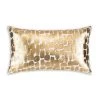 Cloud9d PILLOWS, RUGS, & THROWS Becca Ivory And Gold Pillow - 14" X 20"