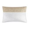 Cloud9d Lena - Ivory Velvet Pillow 5" Top Beaded In Gold Beadwork - 20" X 14" 2 Cloud9d Lena - Ivory Velvet Pillow 5" Top Beaded In Gold Beadwork - 20" X 14"