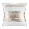 Cloud9d PILLOWS, RUGS, & THROWS Leyla - Ivory Velvet Pillow W/ Hand Painted Gold Brushstrokes - 20" X 20"