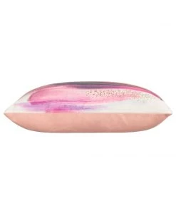 Cloud9d Kira - Digital Outdoor Printed Fabric Pillow In Pink And Blush W/ Rose Gold Metallic Print - 18" X 18" PILLOWS, RUGS, & THROWS