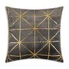 Cloud9d PILLOWS, RUGS, & THROWS Sera Charcoal Gold Pillow - 20" X 20" 1 Cloud9d PILLOWS, RUGS, & THROWS Sera Charcoal Gold Pillow - 20" X 20"