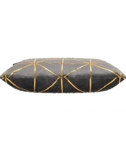 Cloud9d PILLOWS, RUGS, & THROWS Sera Charcoal Gold Pillow - 20" X 20"