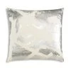 Cloud9d Zara - Ivory Velvet Pillow W/ Abstract Silver Foil - 22" X 22" PILLOWS, RUGS, & THROWS