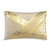 Cloud9d PILLOWS, RUGS, & THROWS Zara - Beige Velvet Pillow W/ Abstract Gold Foil 20 X 14