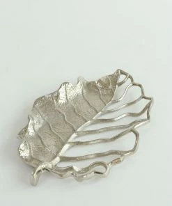 Inspire Me! Home Decor Silver Openwork Leaf Decor/Trivet