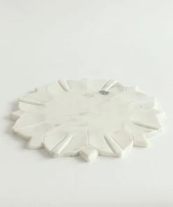 Inspire Me! Home Decor White Marble Lotus Board