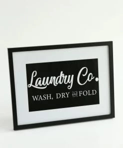 Inspire Me! Home Decor WALL ART & MIRRORS Laundry Co. Framed Sign