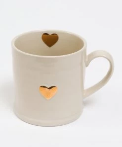 Inspire Me! Home Decor Cream & Gold Sweetheart Mug