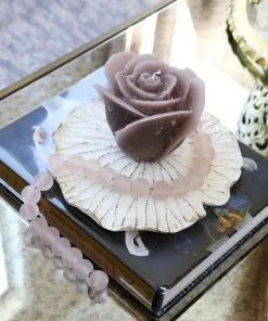 Inspire Me! Home Decor Beige Opaque Rose Candle (3 Sizes) 13 Inspire Me! Home Decor Beige Opaque Rose Candle (3 Sizes)