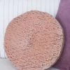 Inspire Me! Home Decor PILLOWS, RUGS, & THROWS Blush Woven Velvet Round Pillow