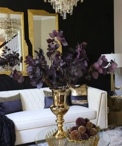 Inspire Me! Home Decor Dark Plum Flat Leaf Eucalyptus Stem