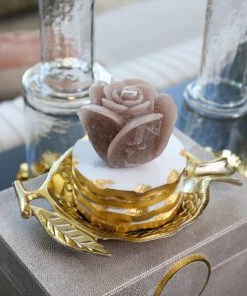 Inspire Me! Home Decor Beige Opaque Rose Candle (3 Sizes) 14 Inspire Me! Home Decor Beige Opaque Rose Candle (3 Sizes)