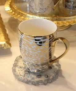 Inspire Me! Home Decor Stone Resin Coffee Bean Coaster (2 Colors)