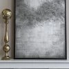 Inspire Me! Home Decor WALL ART & MIRRORS Silver Abstract Detailed Painting