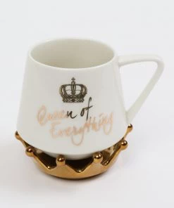 Inspire Me! Home Decor Queen Of Everything Mug Gold