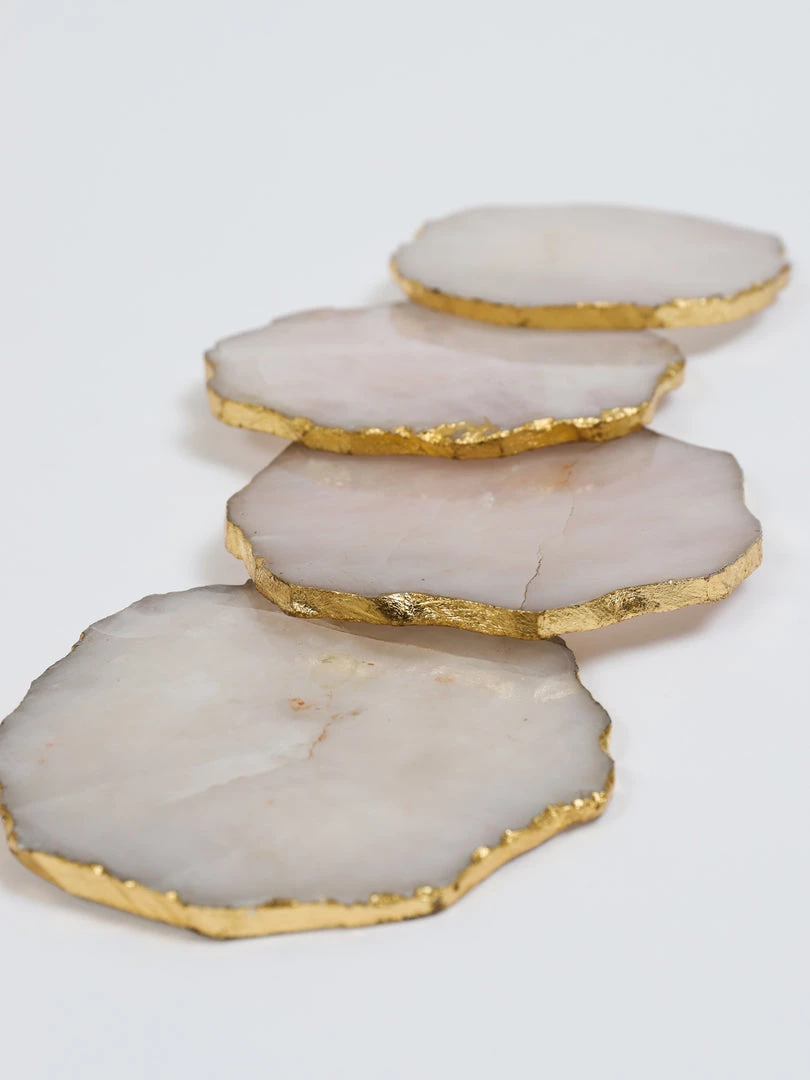 Inspire Me! Home Decor Rose Quartz Coasters (2 Colors) 8 Inspire Me! Home Decor Rose Quartz Coasters (2 Colors)