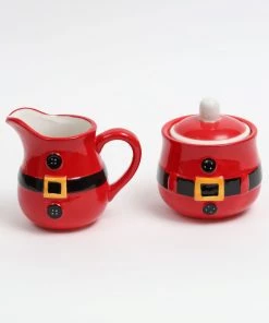 Inspire Me! Home Decor Santa Belt Sugar & Cream Set