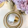 Inspire Me! Home Decor Gold And White 4 Piece Place Setting 1 Inspire Me! Home Decor Gold And White 4 Piece Place Setting