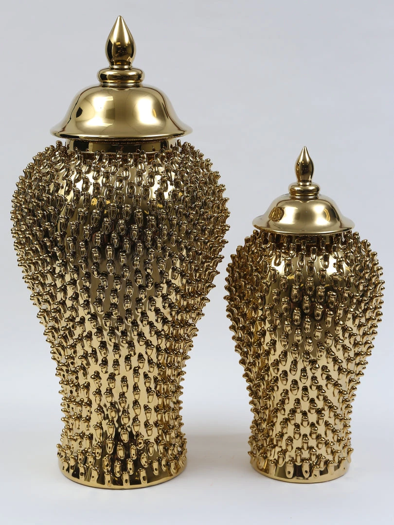 Inspire Me! Home Decor Gold Studded Ginger Jar (3 Sizes) 5 Inspire Me! Home Decor Gold Studded Ginger Jar (3 Sizes)