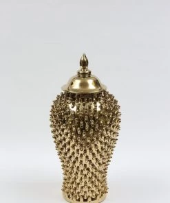 Inspire Me! Home Decor Gold Studded Ginger Jar (3 Sizes) 27 Inspire Me! Home Decor Gold Studded Ginger Jar (3 Sizes)