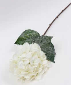 Inspire Me! Home Decor Snowy White Hydrangea Stem Floral Stems