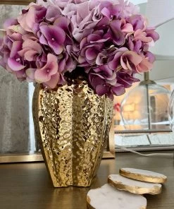 Inspire Me! Home Decor Gold Pomegranate Vase (2 Sizes)