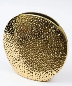 Inspire Me! Home Decor Studded Gold Round Vase