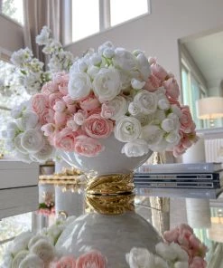 Inspire Me! Home Decor Floral Stems Mini Ranunculus Bundle (3 Colors)