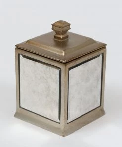 Inspire Me! Home Decor Antique Mirror Patterned Bath Collection (7 Items) Silver