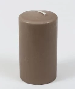 Inspire Me! Home Decor Brown Wax Pillar Candle