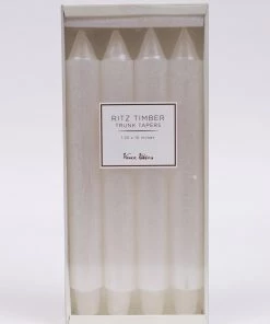 Inspire Me! Home Decor Set Of 4 Metallic Taper Candles (5 Colors)