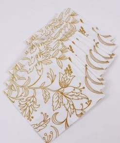 Inspire Me! Home Decor Decorative Square Lunch Napkins (9 Patterns)