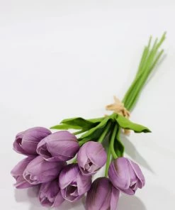 Inspire Me! Home Decor Real Touch Purple Tulip Bundle (3 Shades) 15 Inspire Me! Home Decor Real Touch Purple Tulip Bundle (3 Shades)