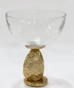Inspire Me! Home Decor Gold Geode Base Pedestal Bowl